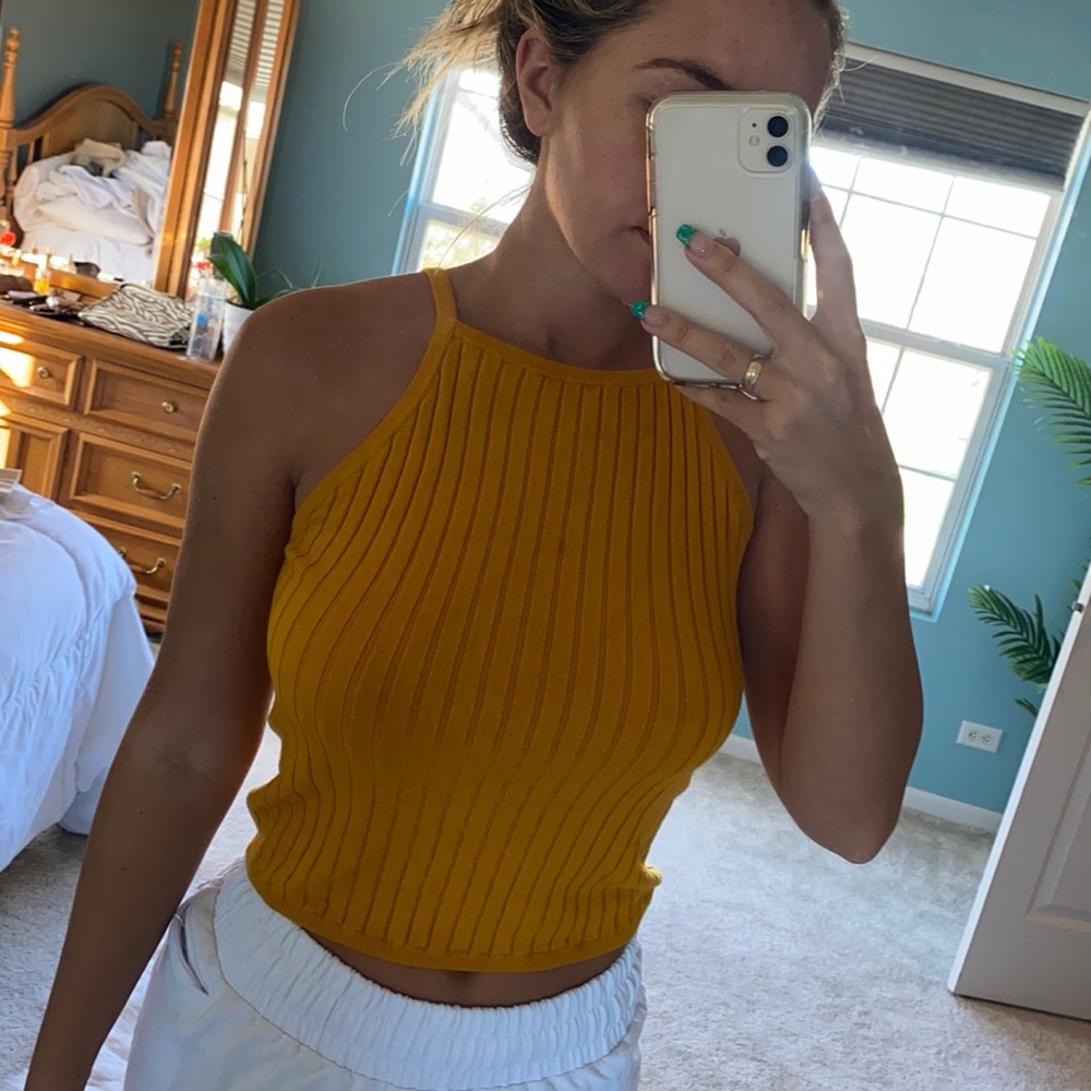 Mustard Knit tank